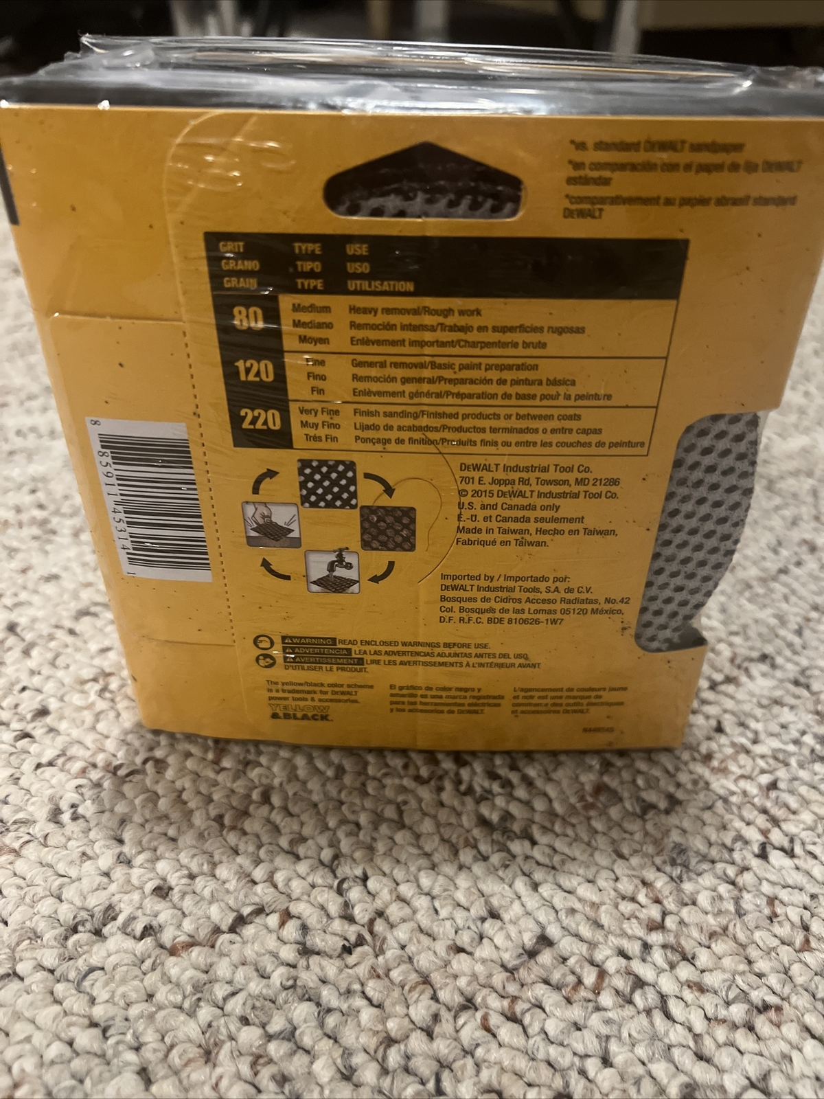 25 sheets NEW DeWalt DWAM4301 Mesh 5 Inch 80 Grit Ros Disks 5 Pack X 5 SEALED
