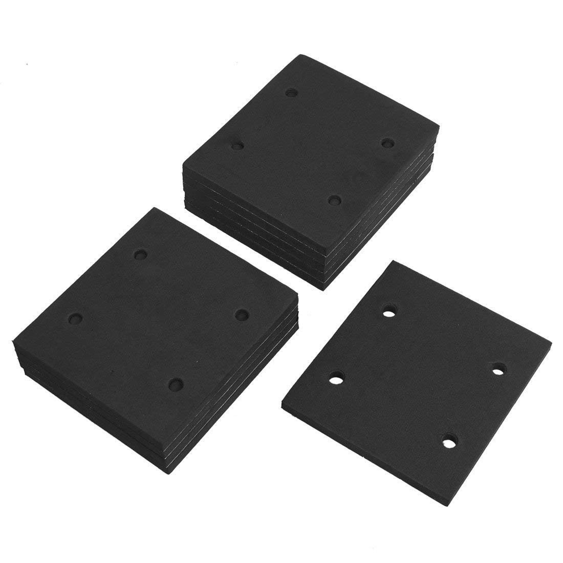 10 Pcs Black Square Foam Adhesive Foam Replacement Sander Back Pad Sponge Gasket