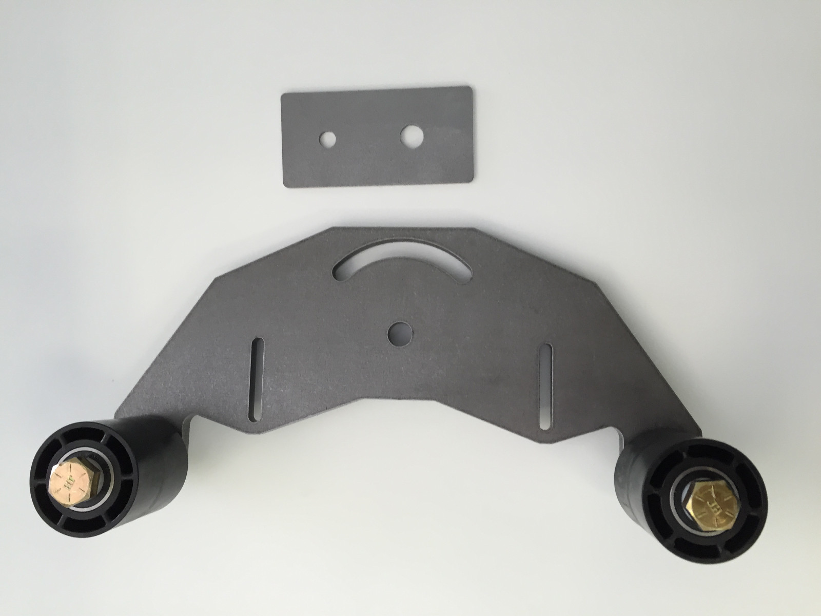 Belt Grinder D-backing plate for 2×72″ knife making grinder with idler wheels