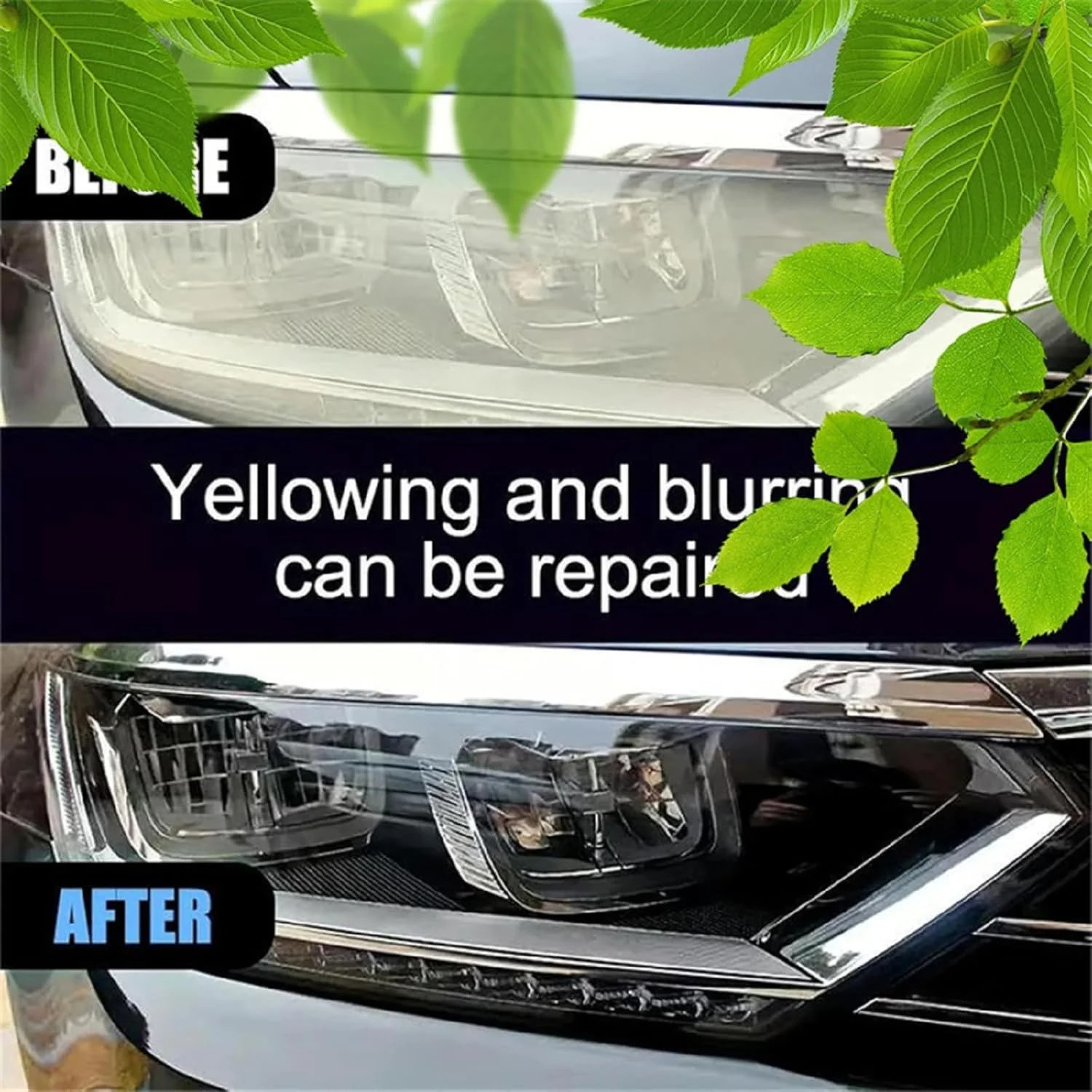 Car Headlight Restoration Kit, Quick & Simple Spray-On Formula for Oxidized