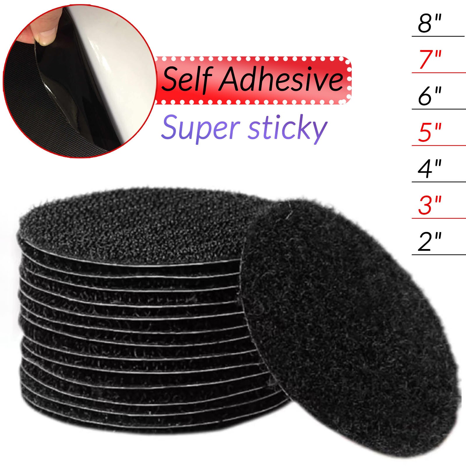 2″ ~8 inch Conversion Pad Self Adhesive to Hook & Loop Adaptor for Sanding Discs