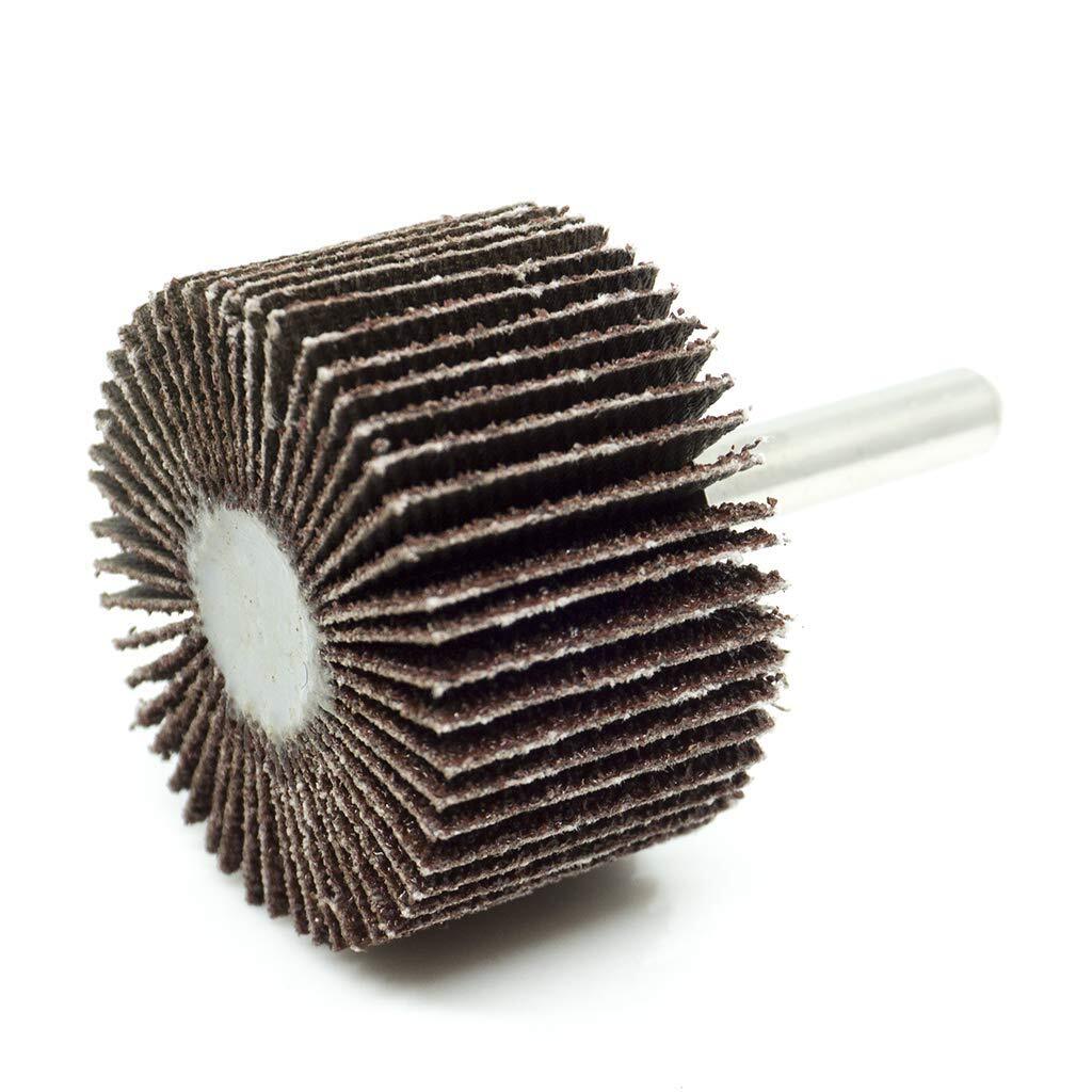1-1/2x1x1/4″ Flap Wheel Sander for Drill Mounted Sanding Grinding 40 Grit-5 Pack