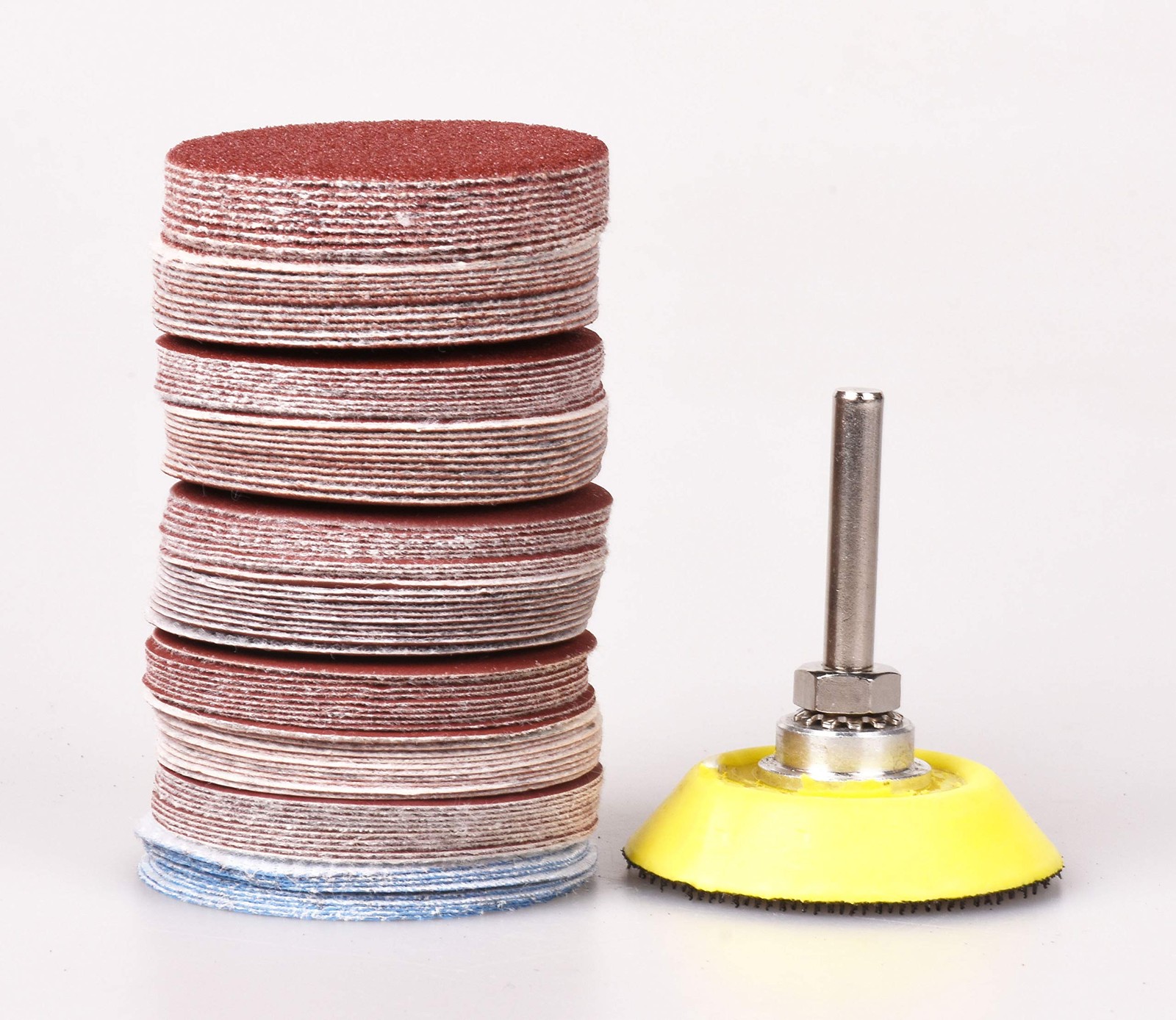 100 Pieces 2 Inch Sanding Discs, 803000 Grit Sandpaper with 1/4″ Shank Backin…
