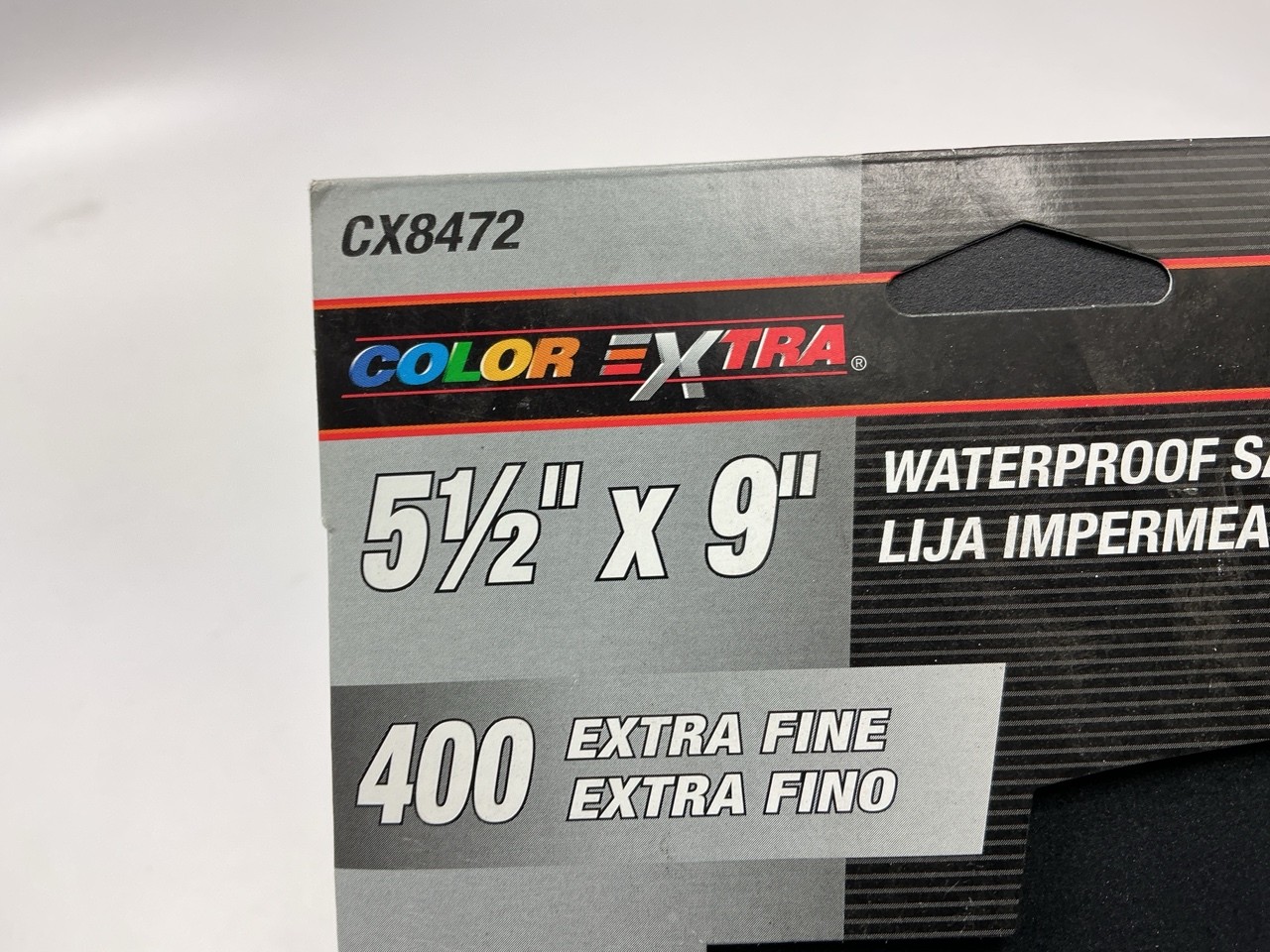 Color Extra CX8472 Sandpaper Sheets 5-1/2″ X 9″, 400 Grit, Extra Fine, Pack Of 6