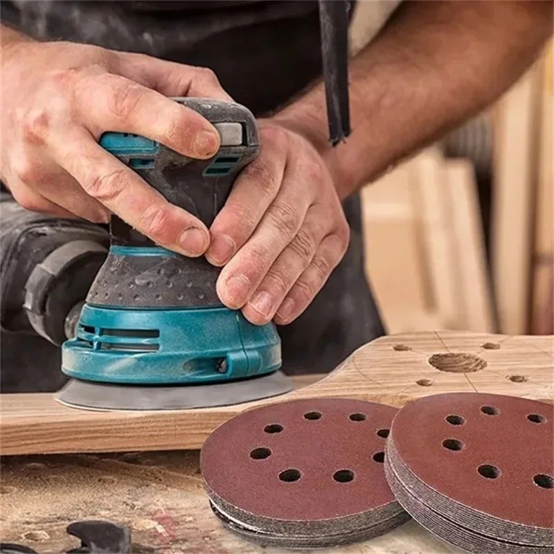 5inch Sanding Discs 40-1000 Grit Hook Loop 8-Hole Orbital Sander Paper Sandpaper