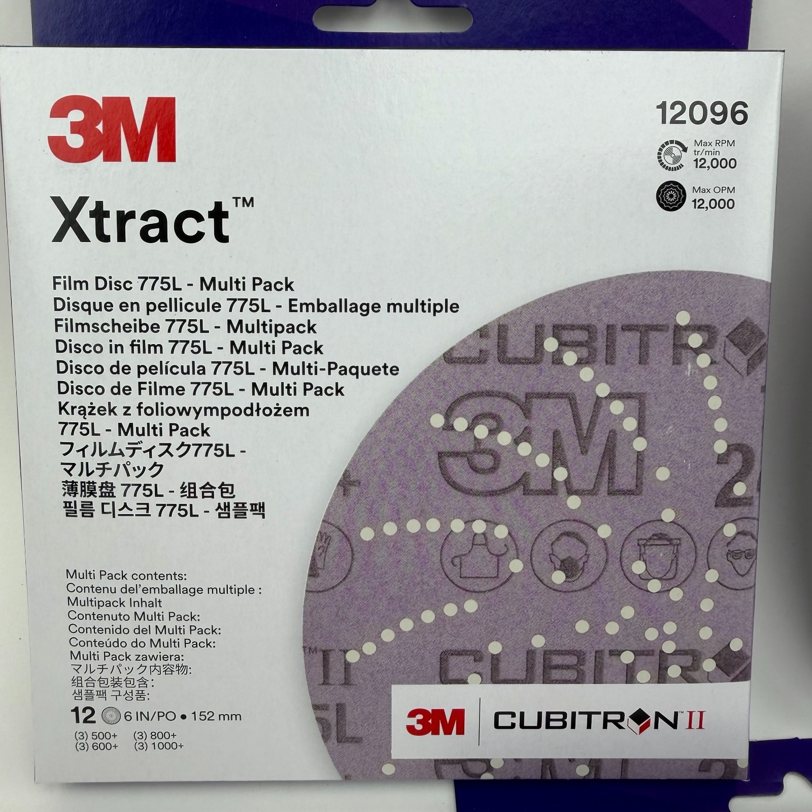 5 Multi packs 3M XTRACT FILM DISC 775L 6 inch 12096 60 discs 500+ 600+ 800+ 1000