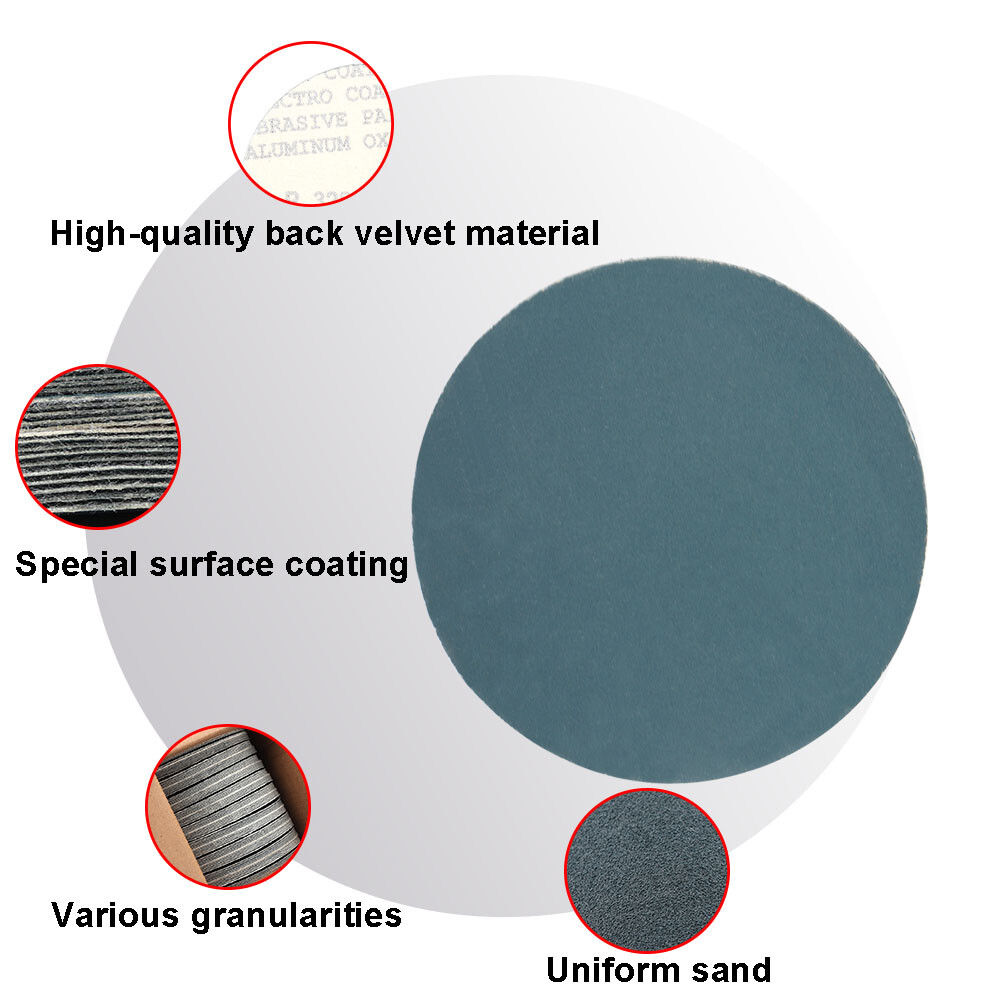 30Pcs 4 Inch Sanding Disc Bonded Sandpaper Metal Abrasive Grinding Pad 60-400#