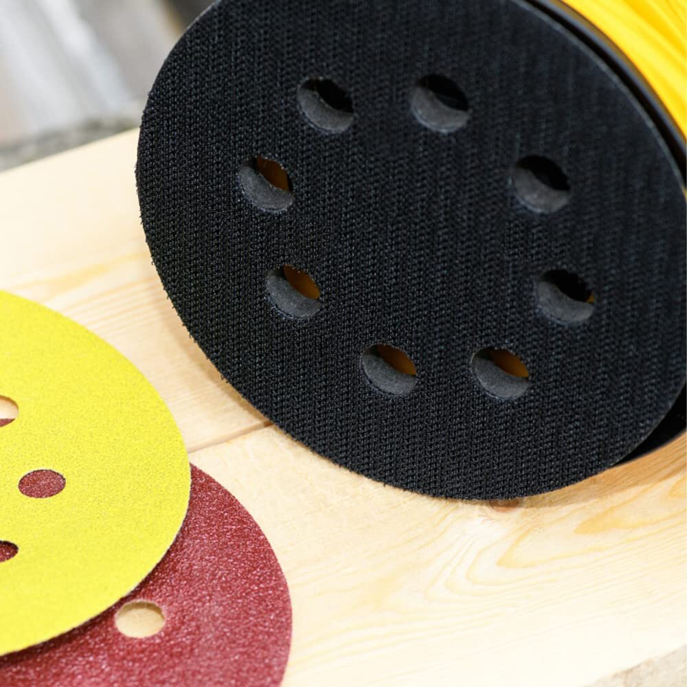 6 Inch 8 Holes Soft Interface Pads Hook +Loop Sponge Cushion Buffer Backing Pad