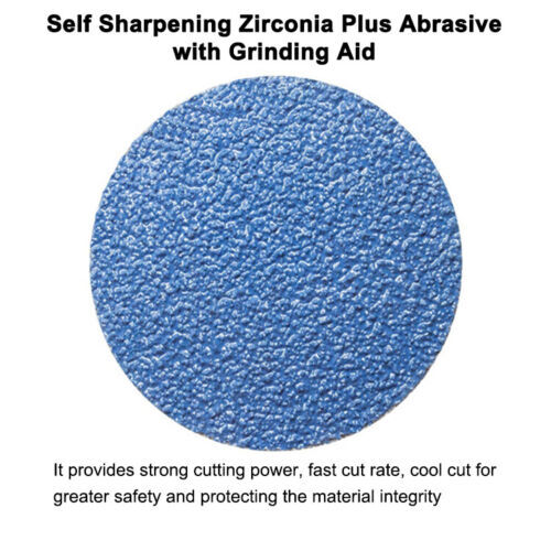 50PCS 2 inch Zirconia Roll Lock Quick Change Sanding Discs 36 Grit Die Grinder