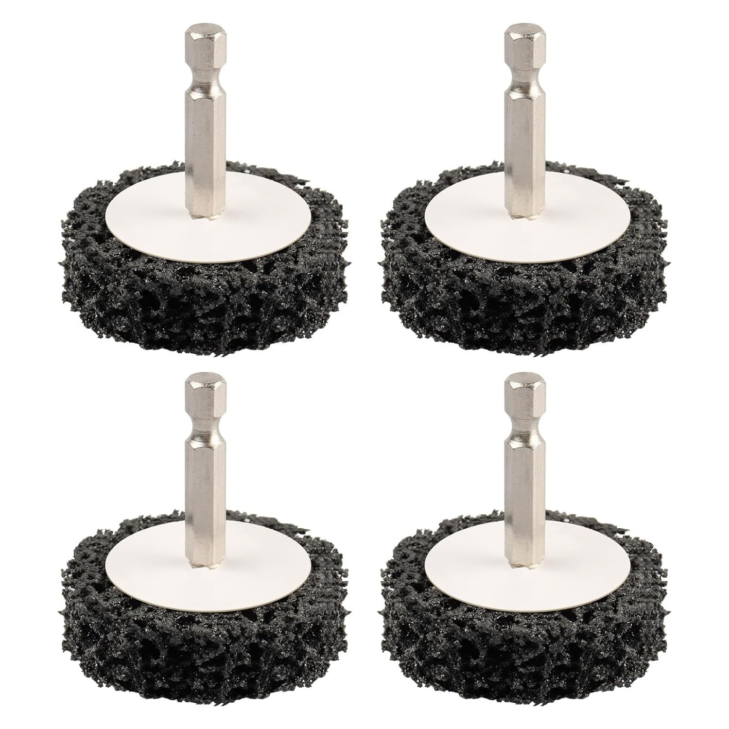 2″ 4-Pack Quick Change Paint Stripper Discs with 1/4″ Hex Shank – Rust Removal