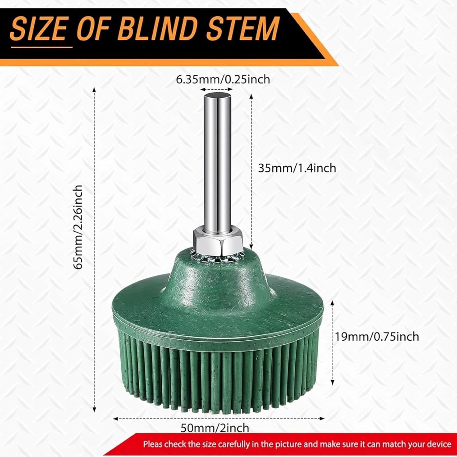 6-Pack 2 Inch Abrasive Bristle Discs for Metal