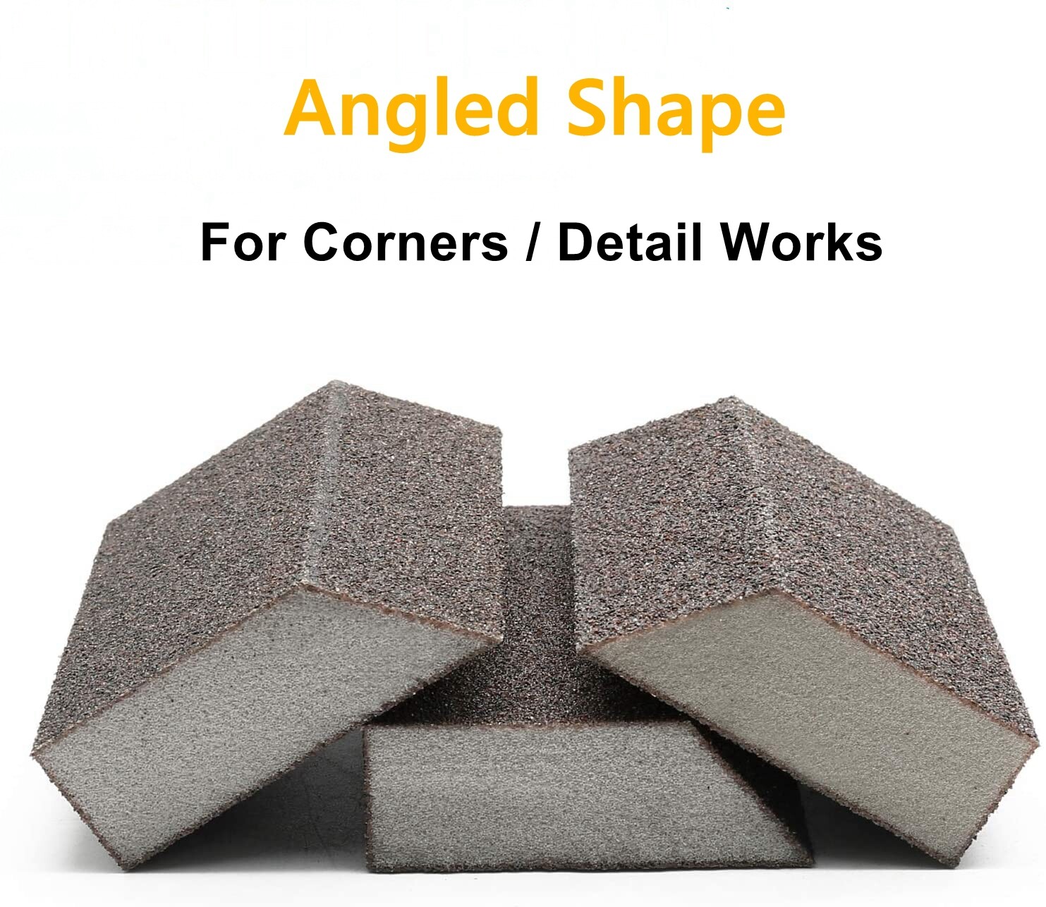 SATC 8PCS 3.9“x2.7″x1″(10cm x 7cm x2.5cm) Wet / Dry Sandpaper Block Pads P40-120