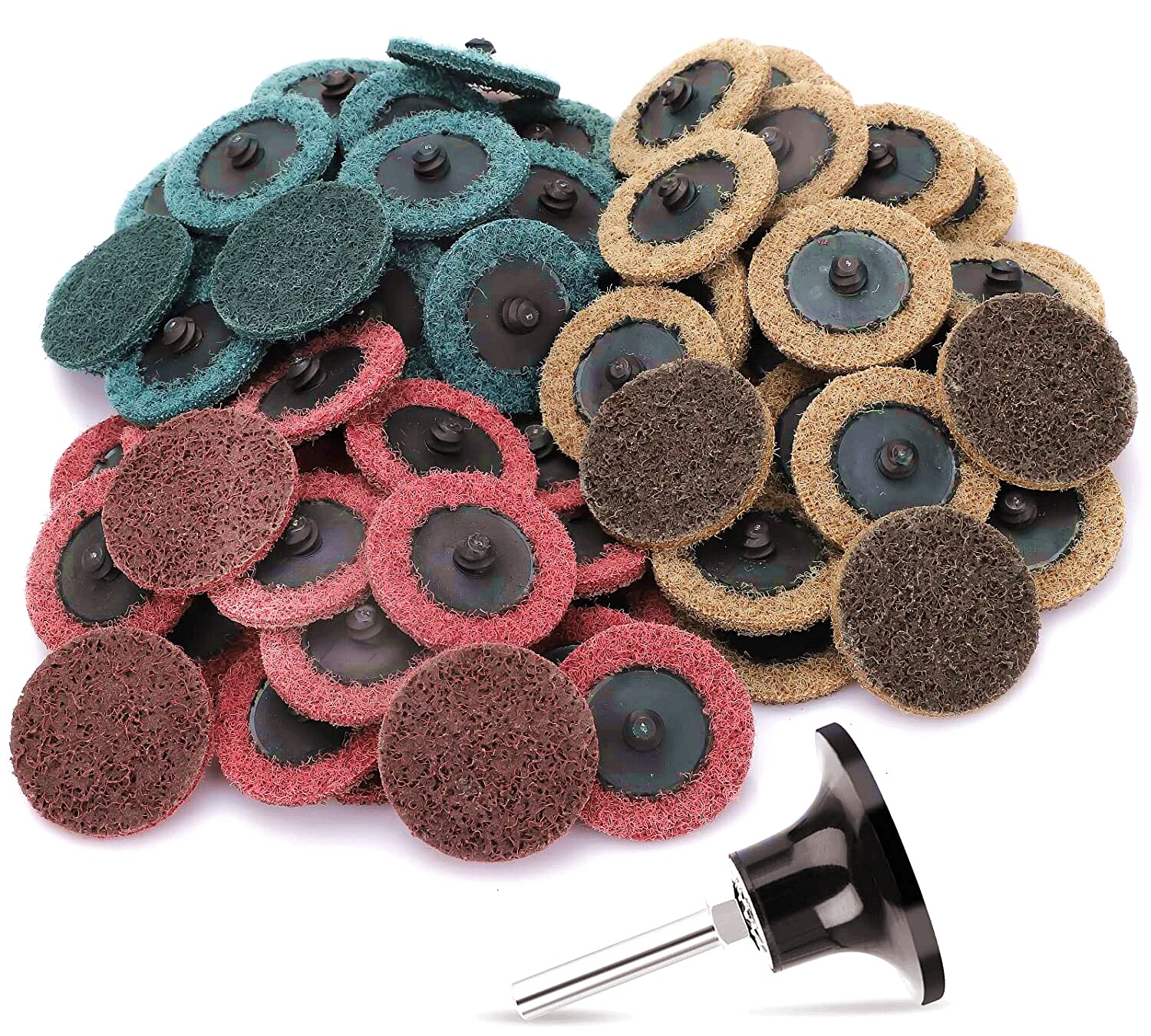 61X 2 inch Extra Heavy Roll Lock Surface Conditioning Die Grinder Sanding Discs
