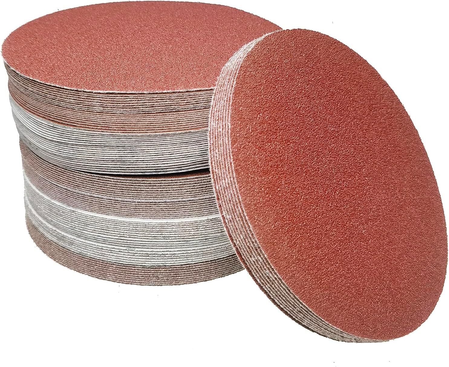 100PCS 6 inch Hook and Loop Sanding Discs Orbital DA Sander Paper Pads 320 Grit