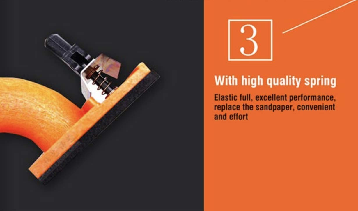 Hand Sander With Sandpaper Clamp For Drywall Wood Floor 9 1/4 X 3 1/4 Ergo Co
