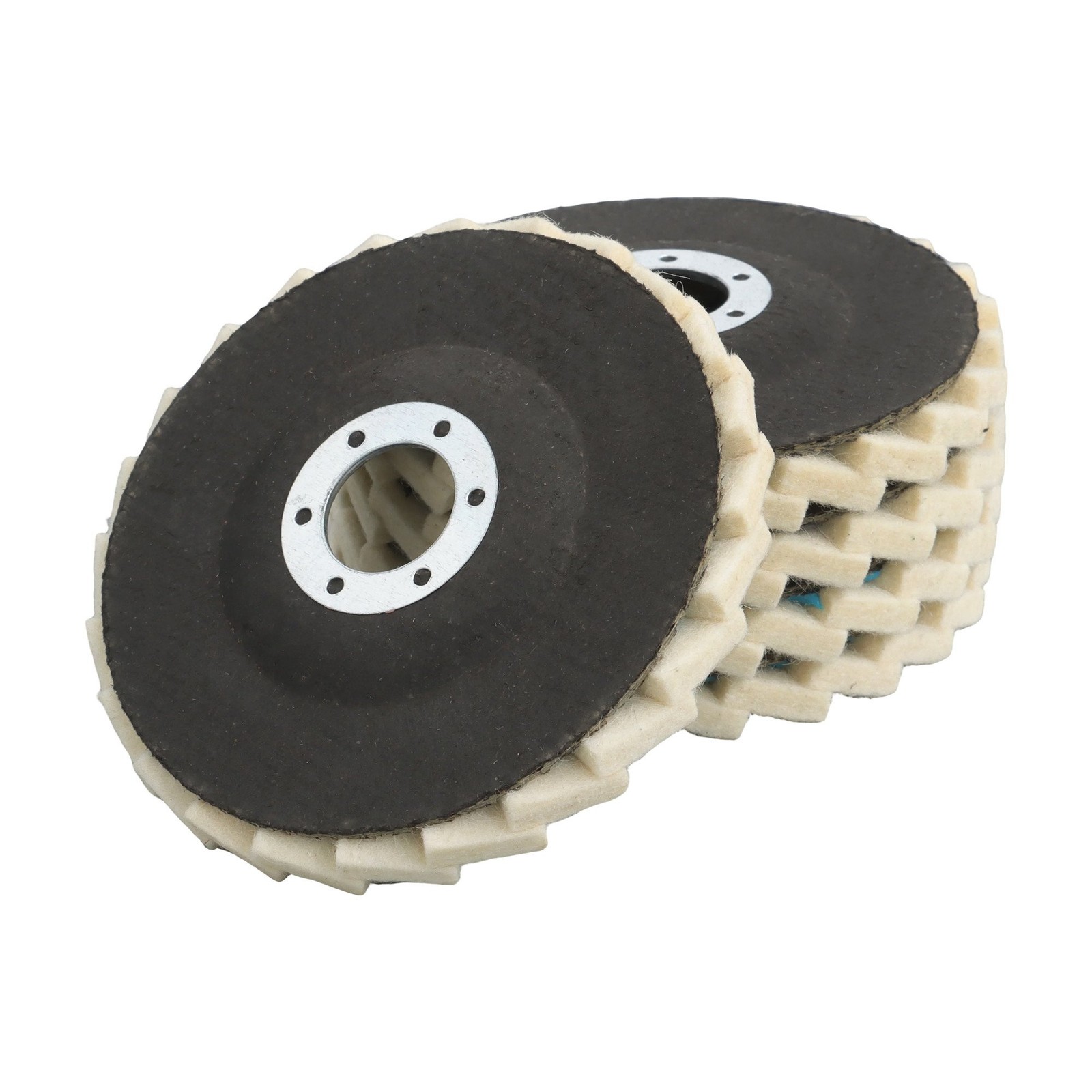 8 Pcs Wool Polishing Wheel Discs 4.5″ x 7/8″ Buffing Wheel & Buffing Compound