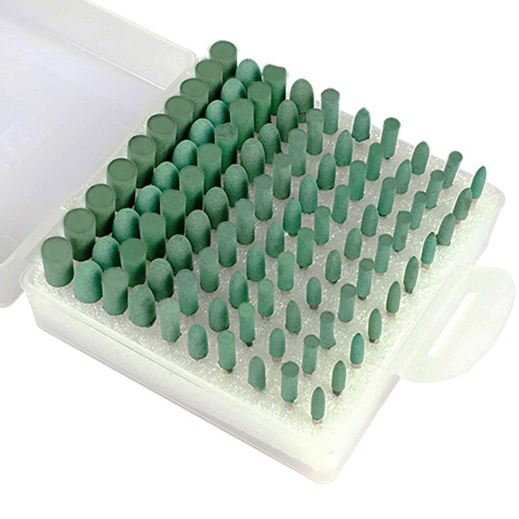 100 Pcs 𝐑𝐮𝐛𝐛𝐞𝐫 𝐏𝐨𝐥𝐢𝐬𝐡𝐢𝐧𝐠 Bits – 1/8 Inch Shank Silicone Rubber…