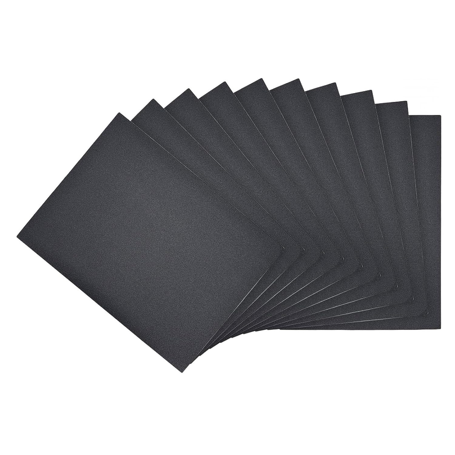 10Pcs 400 Grit Sandpaper Sheet 9 Inch X 11 Inch, Resin Bonded Sandpaper for Wet
