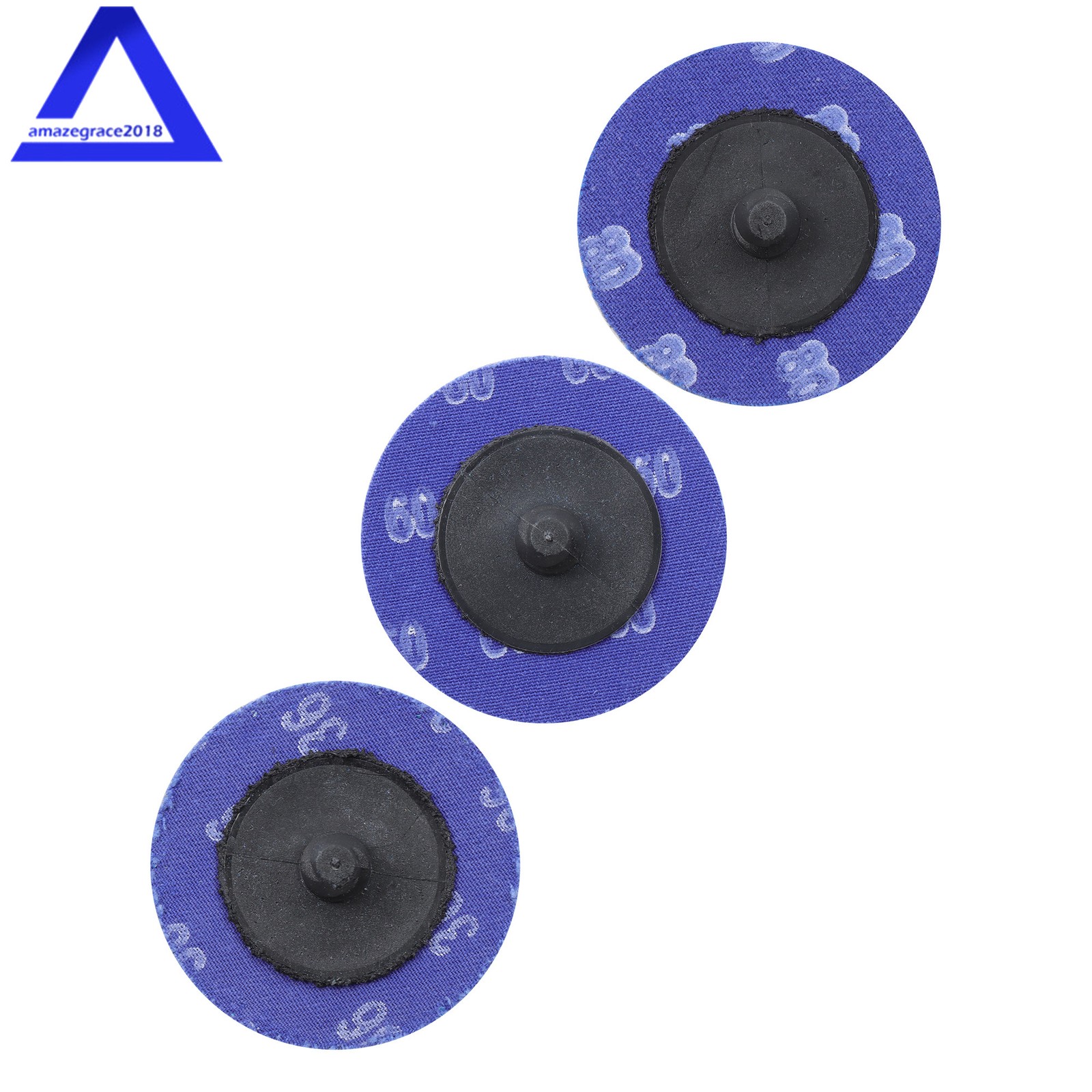 50 Pcs 2 inch Sanding Discs, Zirconia Coated 36/60/80 Grit, Quick Change Disc