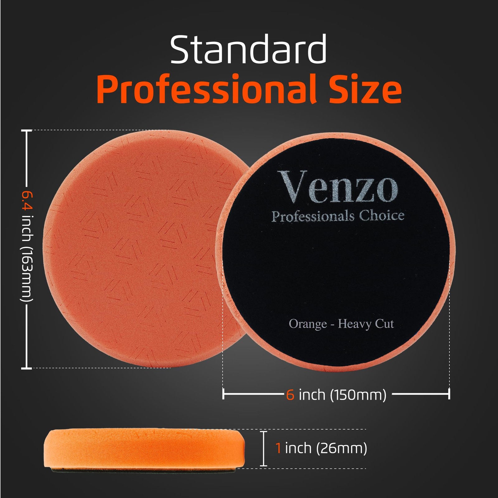 6 Inch Buffing Polishing Pads 6 (150mm), 5Pcs 6Inch Pad Sets