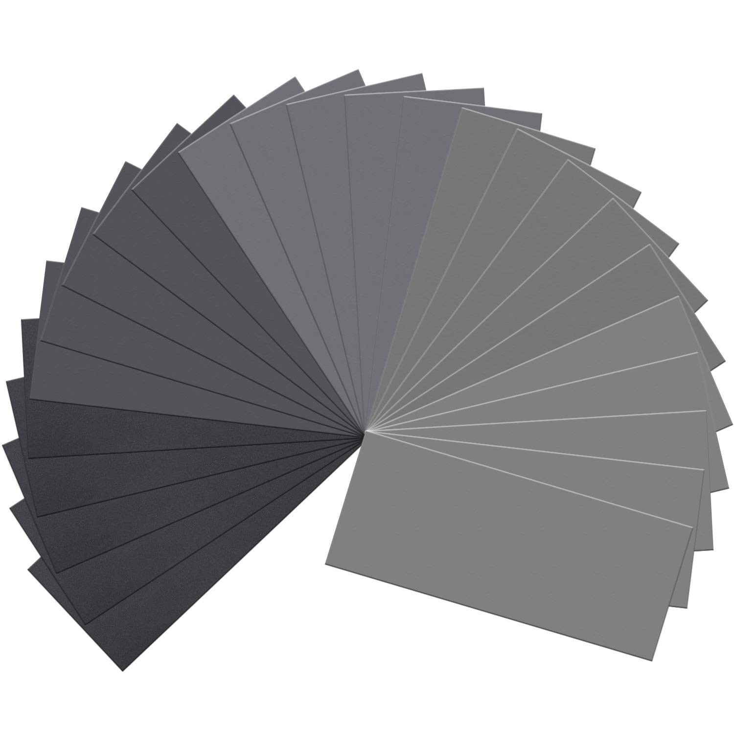 LCubro 25PCS Sandpaper, Wet 1000-7000 Grit, 25 Sheets, 9 x 3.6 inches, Gray