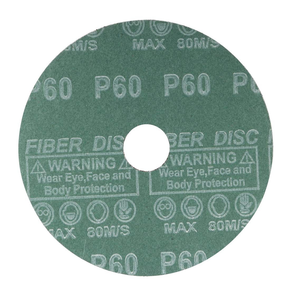 uxcell 5-Inch x 7/8-Inch Aluminum Oxide Resin Fiber Discs, Center 60 Grit