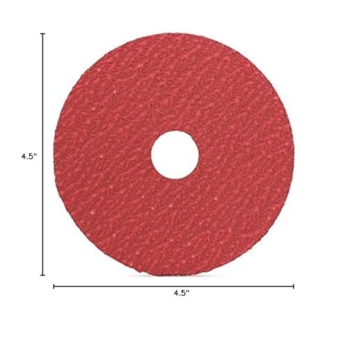 BHA Ceramic Resin Fiber Sanding and Grinding Discs 4.5” x 7/8” 24 Grit – 25 Pack