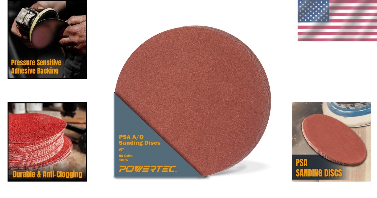 Efficient 6-Inch 80 Grit Sanding Discs – Self-Stick for Rust Removal & Finishing