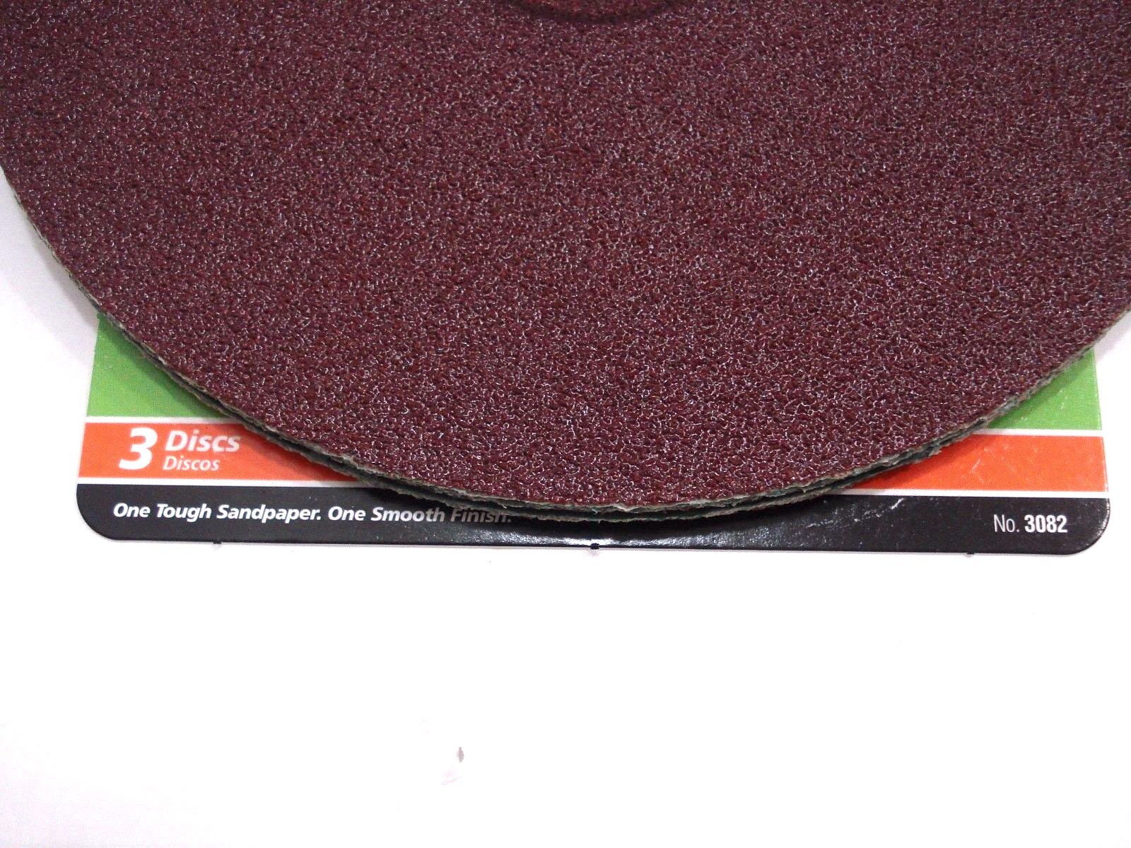 Gator Power 7″ Fiber Discs 50 Coarse # 3082 Pack of 3 Discs New