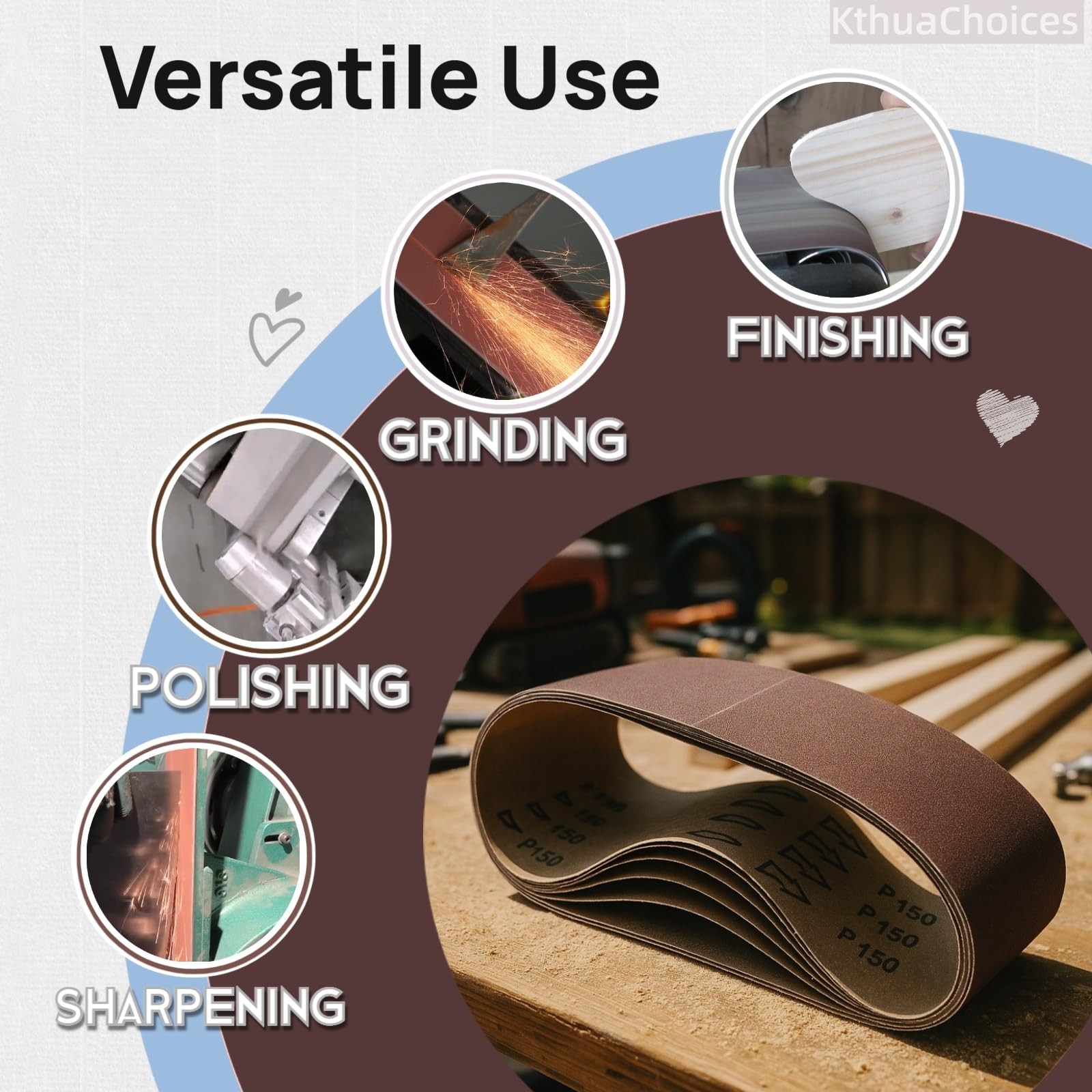 12 PCS 4×36 Inch Sanding Belts 80400 Grit AntiClog Metal Woodworking Sander