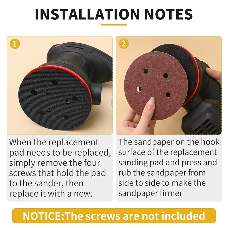 1pc 5″ Hook&Loop Orbital Sander Pad for PORTER-CABLE 333 333VS 13904 13909
