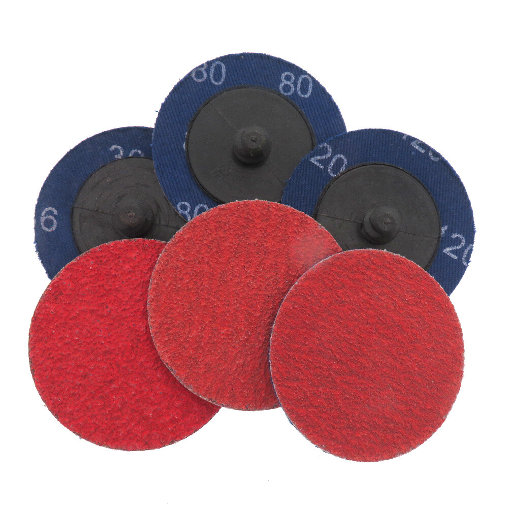 2 Inch 50mm Sanding Discs Roll Lock Quick Change Grinding Disc 36/80/120 Grit