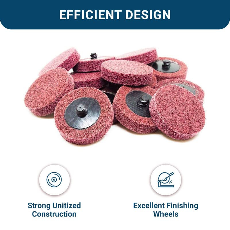 2 Inch Sanding Discs Quick Change Aluminum Oxide Surface Preparation Wheels Pol