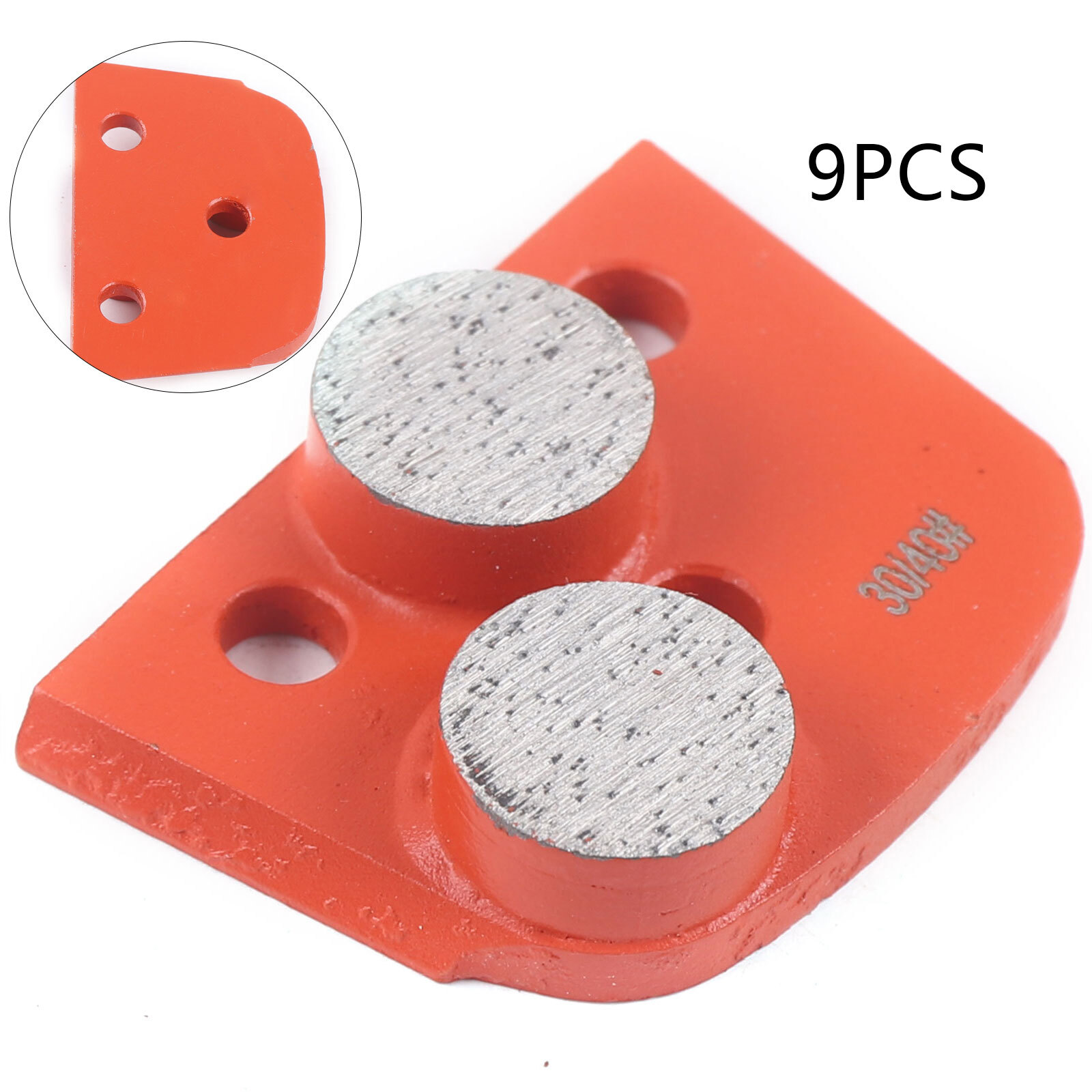 9 Pack Trapezoid Grinding Disc Hard Bond for Concrete Lavina Grinder #30/40 Grit