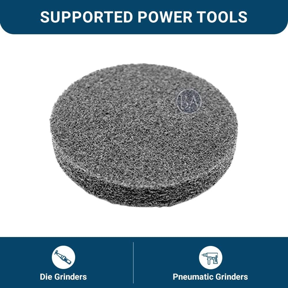 3 Inch Sanding Discs Quick Change Silicon Carbide Surface Preparation Wheels,…