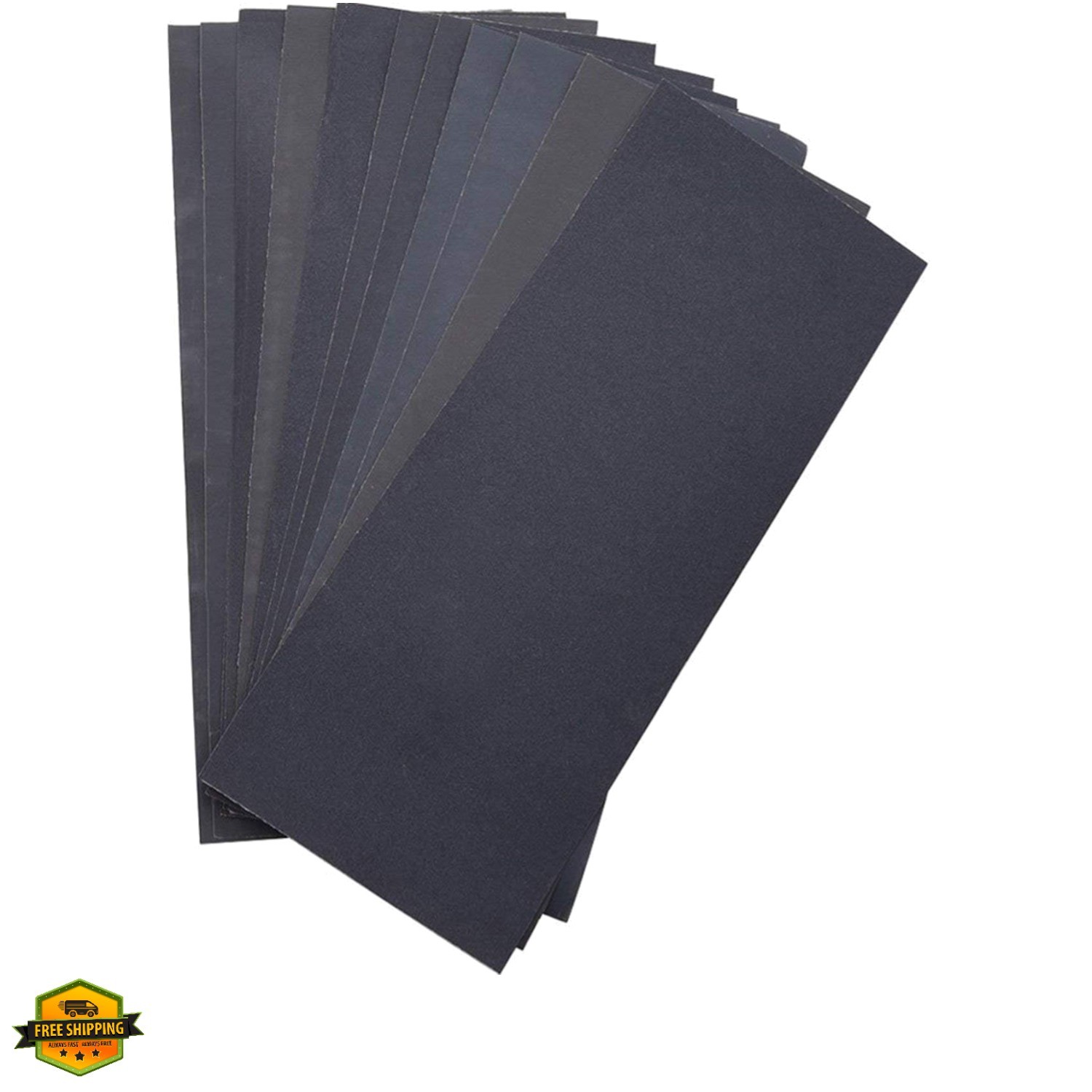 Abrasive Dry Wet Waterproof Sheets Assorted Grit of 400/600/ 800/1000/ 1200/1…
