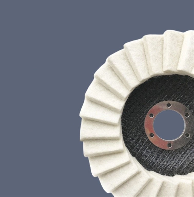 5″ Wool Felt Flap Disc Metal Working Polishing Buffing Wheel for Grinder
