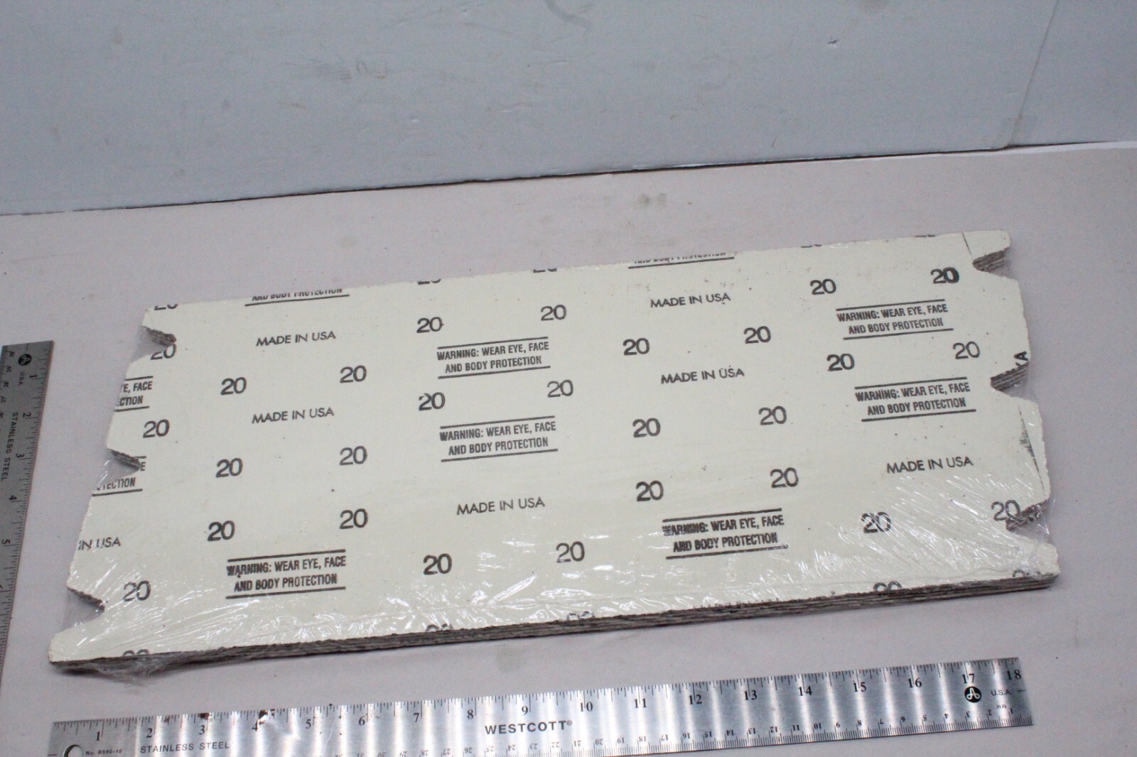 Virginia Abrasives 20 Grit Floor Sanding Sheet 8″ x 19-1/2″ Notched, Pack of 10