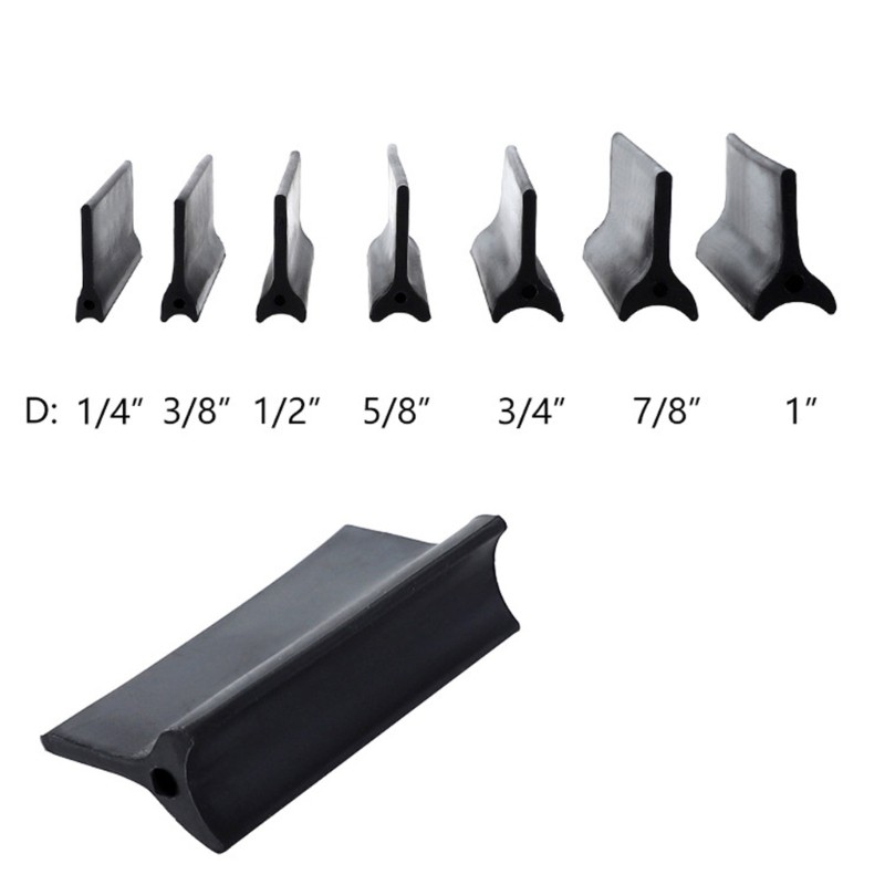 14 Piece Rubber Profile Abrading Bundle Ideal For Furniture Boats And Home