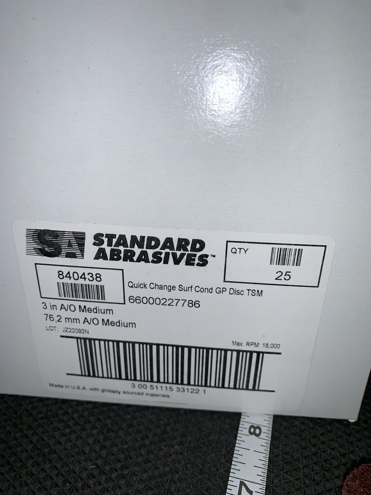 Standard Abrasives Quick Change TSM GP Surface Con Discs 840438 3″ 25pcs