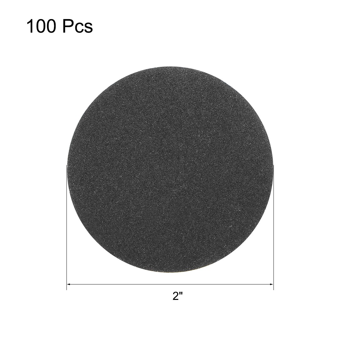 100pcs 2-Inch Hook and Loop Sanding Disc Wet / Dry Silicon Carbide 240 Grit