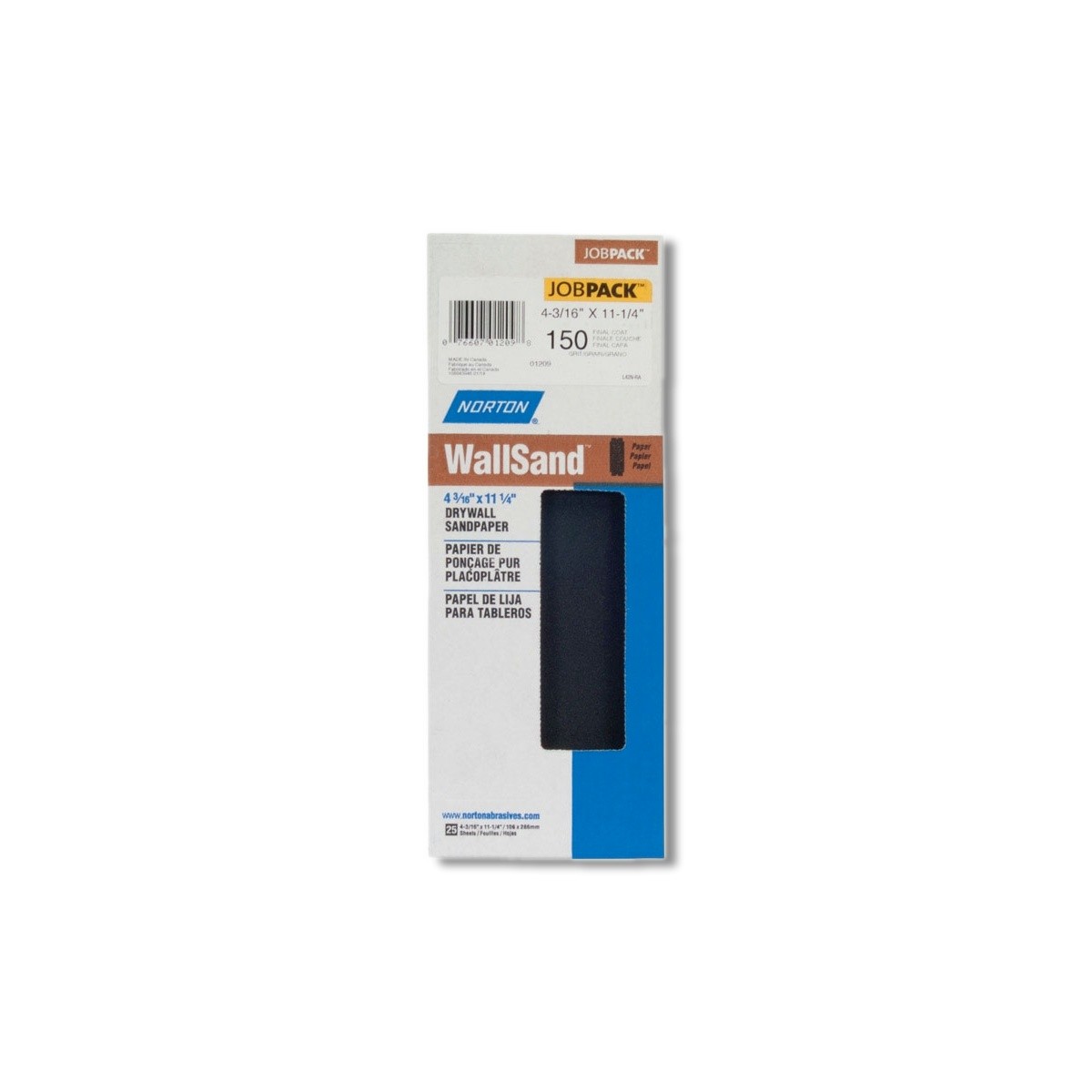 Norton WallSand 11-1/4 in X 4-3/16 in 150 Grit Silicon 25 pk 07660701209