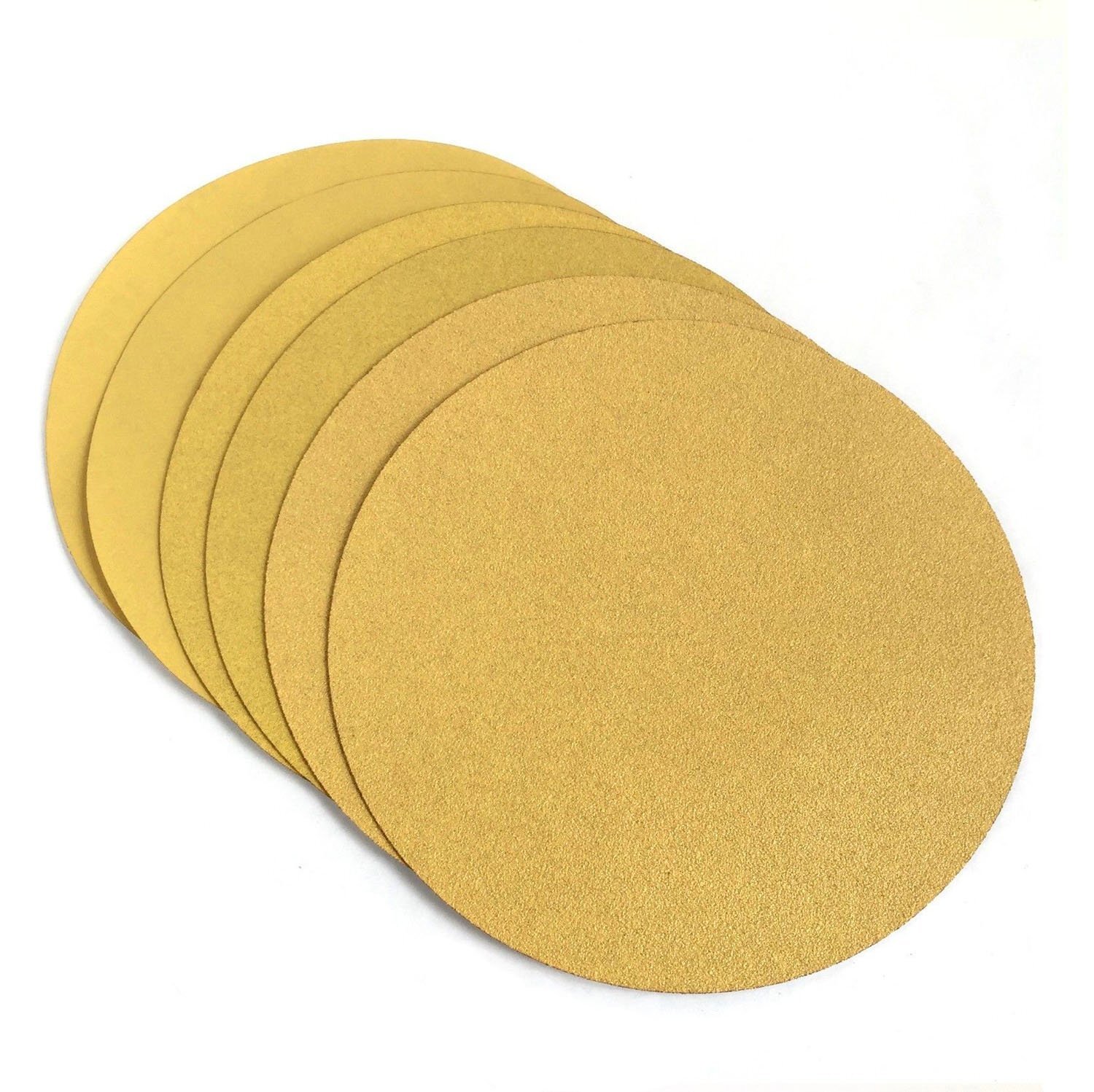 10 PCS 9 Inch / 230MM 60 Grit Wet and Dry Sanding Disc No Hole Orbital Sandpaper
