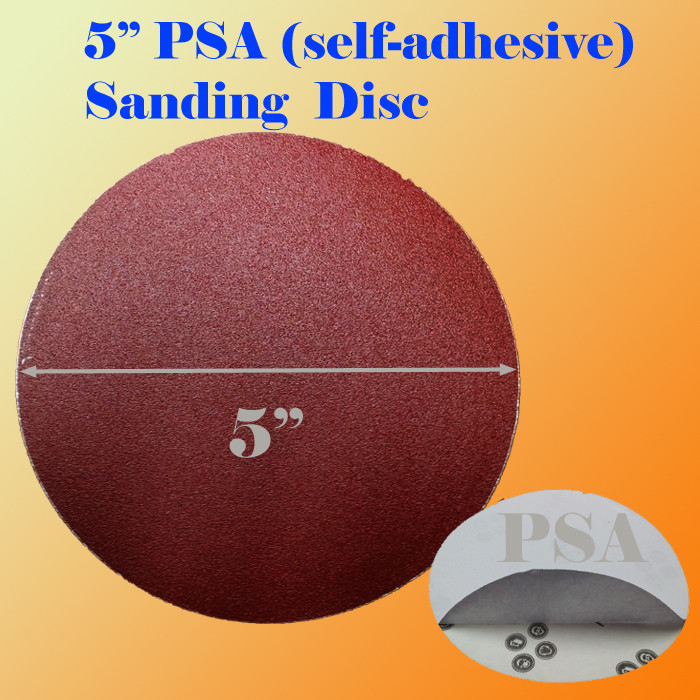 5″ PSA Self Adhesive 60 Grit Sand Disc #60 Stick On Sandpaper Sheet Peel Stick