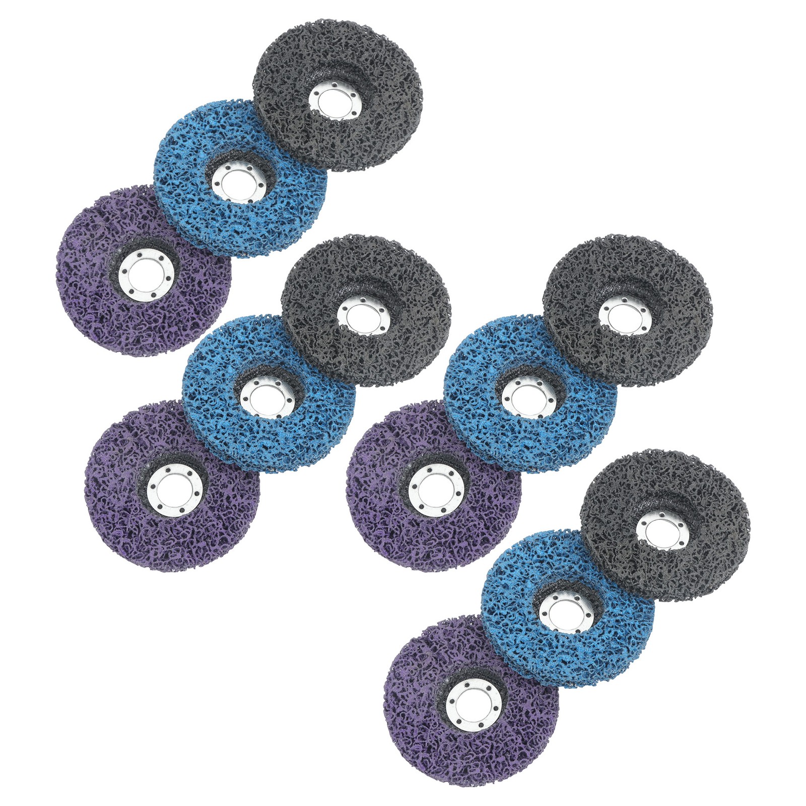 12 Pack: 4-1/2 x 7/8 Inch Diamond Grinding Discs Set 3 Colors for Angle Grinder