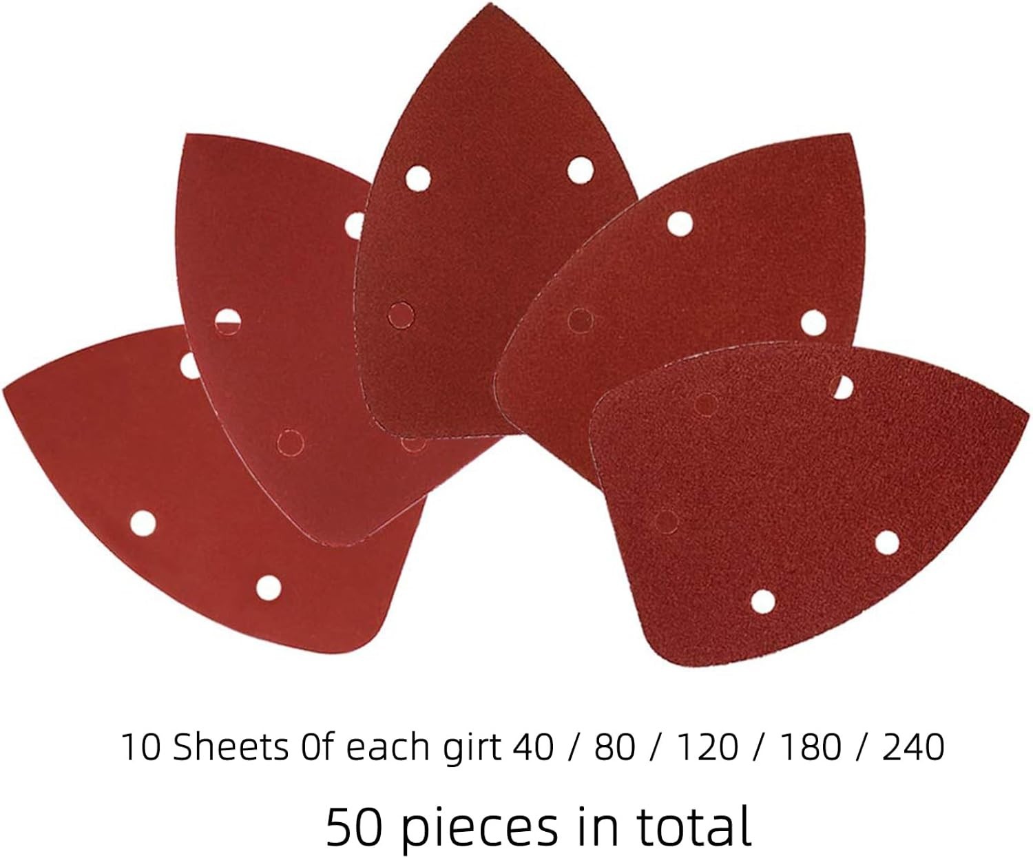 Aluminum Oxide Mouse Detail Sander Sandpaper 50pcs – All Grits Included