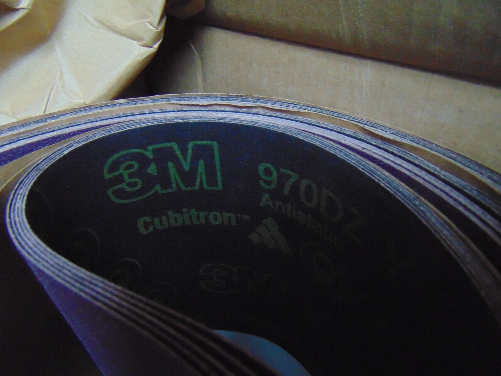 3M 51125 6″ X 142″ 100 GRIT ALUMINUM OXIDE POWER SANDER SANDING BELT 49919 film