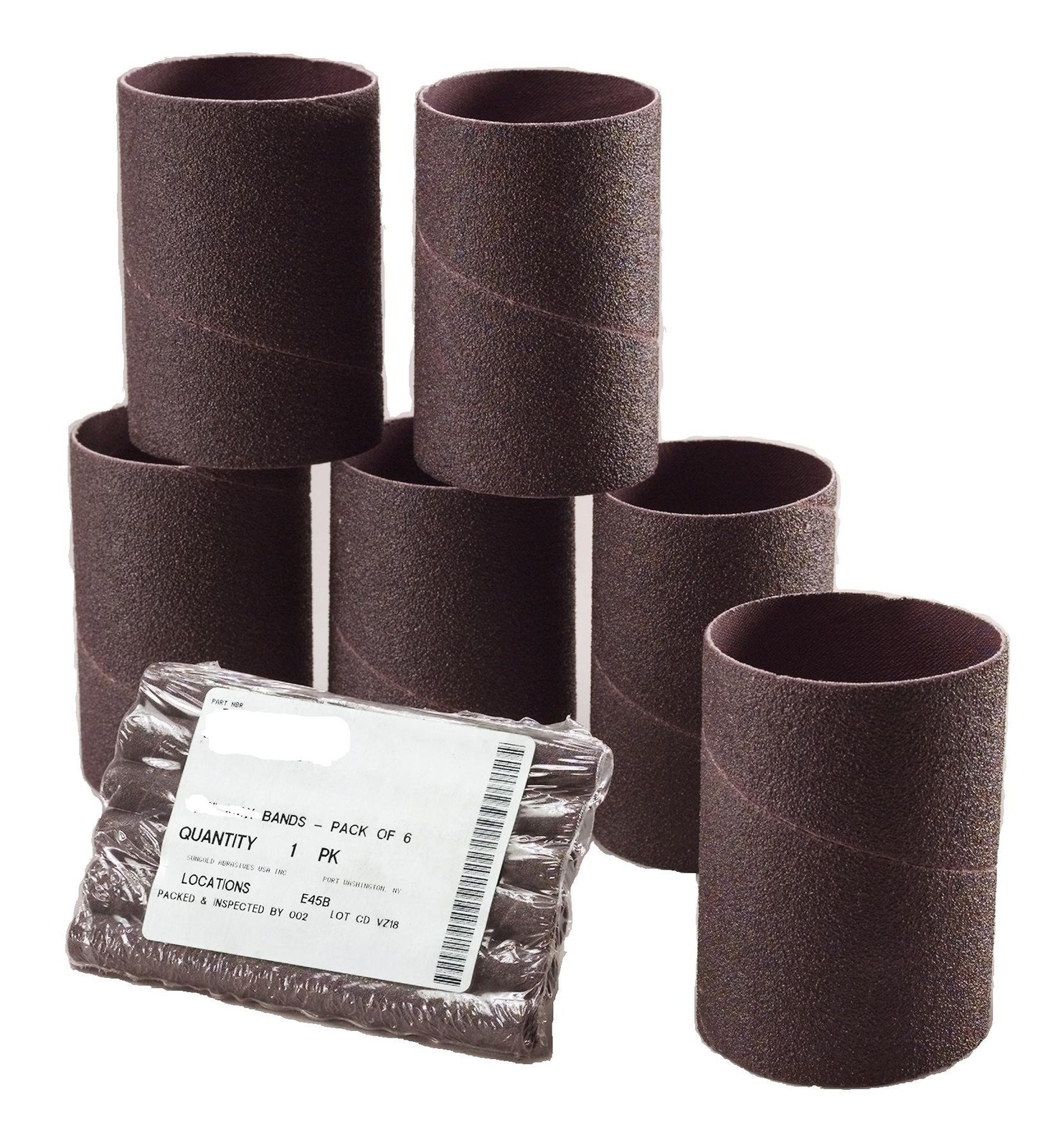 Sungold Abrasives 453057 Spiral Bands Spindle Sander Sleeves 1-1/2-Inch by 5-5/8