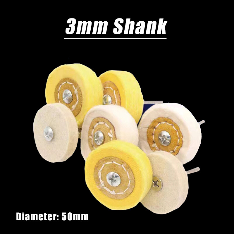 T-shaped Cloth Wheel Polishing Wool Wheel With Handle Jade Amber Agate 3*50mm