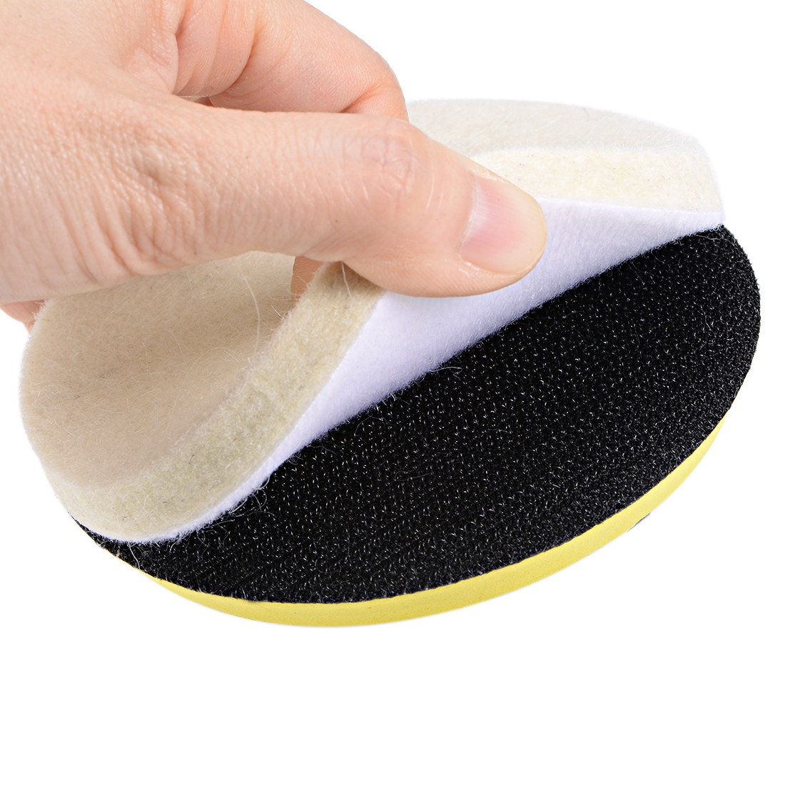 4Set 5″ Wool Felt Polishing Pad Grinding Buffing Wheels Polish Pad for Sander
